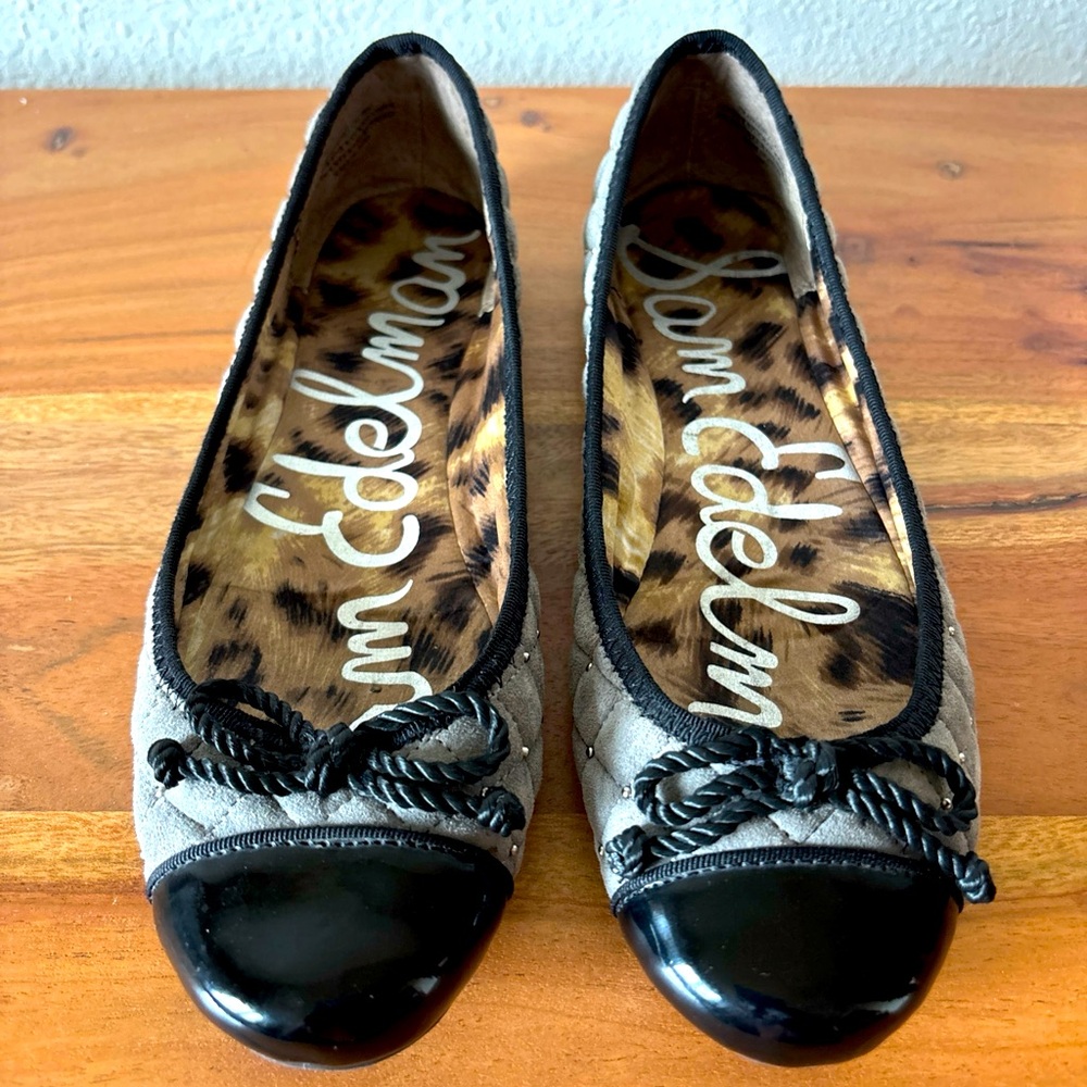 Sam Edelman Black and Grey Flats